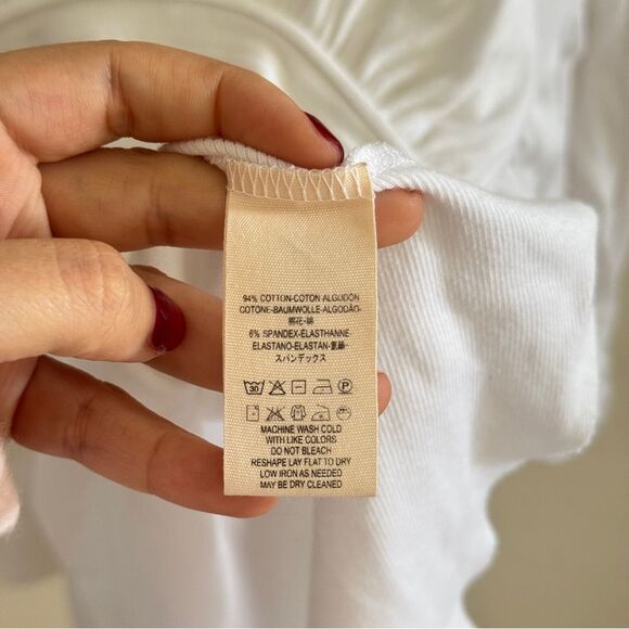 Free People Time Traveler White Long Sleeve Top XS - Picture 11 of 12